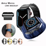 Stainless Steel Link Bracelet Band for Apple Watch Series 7 6 SE 5 4 3 40mm 41mm 44mm 45mm For iwatch 7 6 5 WatchBand Strap