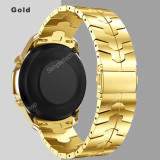 Curved End Watch Band for Samsung Galaxy Watch 4 Classic 46mm 42mm Stainless Steel Strap for Galaxy Watch 4 44 40mm Bracelet
