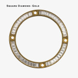 Diamond Luxury Casioak Mod Kit Metal Stainless Steel Case Modified Watch Case For G-Shock Watch Bezel GST- W300 W100 Accessories