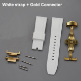 Gen2 Fluorine Rubber for GA2100 Bezel Strap Ga-2110 Strap Plus Size Belt 2nd Silver Buckles Mod Tools Butterfly Clasp