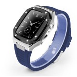 Modification Kit for Apple Watch Case Mod Bezel Rubber Strap Metal Band  Band 44mm 45mm 41mm 40mm for iWatch Series 7 6 SE 5 4