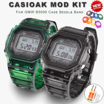 Transparent Rubber DIY Strap Bezel for Casioak MOD Kit G-SHOCK GMW-B5000 Sport Silicone Case Watch Band Accessories