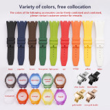NEW Transparent Casioak Mod Kit for GA2100 Replacement PC Case Strap for Casio GA-2100 2110 Rubber Watch Band Metal Buckle