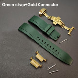 Gen2 Fluorine Rubber for GA2100 Bezel Strap Ga-2110 Strap Plus Size Belt 2nd Silver Buckles Mod Tools Butterfly Clasp