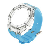 NEW Transparent Casioak Mod Kit for GA2100 Replacement PC Case Strap for Casio GA-2100 2110 Rubber Watch Band Metal Buckle