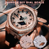 Luxury Diamond  DIY Watch Mod kit Dial Scale For Casioak GA2100 Watch Dial For G shock GA2100 ga2110 Modification Watch Parts