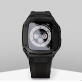 Modification Kit Metal Bezel Frame For Apple Watch Case band 7 6 5 4 3 2 40mm 41mm 44mm 45mm Rubber Strap Replacement for iWatch