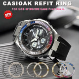 Diamond Luxury Casioak Mod Kit Metal Stainless Steel Case Modified Watch Case For G-Shock Watch Bezel GST- W300 W100 Accessories
