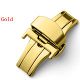 Universal 12 14 16 18 20 22mm Butterfly Buckle Mod kit Accessories 316 Stainless Steel Double Push Button Fold Watch Replacement