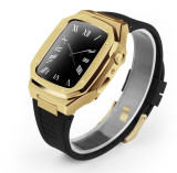 Modification Kit for Apple Watch Case Mod Bezel Rubber Strap Metal Band  Band 44mm 45mm 41mm 40mm for iWatch Series 7 6 SE 5 4