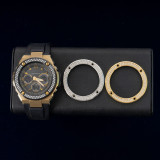 Diamond Luxury Casioak Mod Kit Metal Stainless Steel Case Modified Watch Case For G-Shock Watch Bezel GST- W300 W100 Accessories