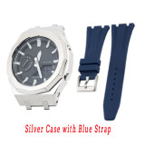 New Modification kit Watch Steel Band Strap Case GA2100 WatchBand Bezel Rubber Strap for Casioak Mod Kit GA2110 Metal Case