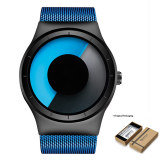 Creative Quartz Watches Men FASHION Top Brand Casual Stainless steel Mesh Band Unisex Watch Clock Male female Gentleman gift