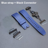 Gen2 Fluorine Rubber for GA2100 Bezel Strap Ga-2110 Strap Plus Size Belt 2nd Silver Buckles Mod Tools Butterfly Clasp