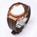NEW Transparent Casioak Mod Kit for GA2100 Replacement PC Case Strap for Casio GA-2100 2110 Rubber Watch Band Metal Buckle