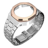 Casioak DIY Mod Kit Metal Case Frame Bezel Strap For Casio G shock GMAS2100 metal mod kit Rubber Strap Replacement Accessories