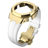 Casioak DIY Mod Kit Metal Case Frame Bezel Strap For Casio G shock GMAS2100 metal mod kit Rubber Strap Replacement Accessories