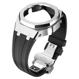 Casioak DIY Mod Kit Metal Case Frame Bezel Strap For Casio G shock GMAS2100 metal mod kit Rubber Strap Replacement Accessories