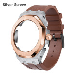 Casioak For Casio GA2100  GMAS2100 Gen4 Gen5 4th Generation Mod kit Set Refit Rubber strap Full Steel Metal Case Band GA-2100
