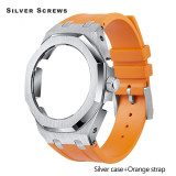 Casioak For Casio GA2100  GMAS2100 Gen4 Gen5 4th Generation Mod kit Set Refit Rubber strap Full Steel Metal Case Band GA-2100
