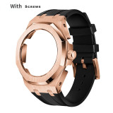 Casioak For Casio GA2100  GMAS2100 Gen4 Gen5 4th Generation Mod kit Set Refit Rubber strap Full Steel Metal Case Band GA-2100