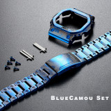 For Casioak G-SHOCK For DW5600 DW5610 GWM5610 Mod Kit Metal Bezel Case Frame Band Stainless Steel Strap Replacements