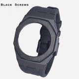 Casioak Mod Kit For GMAS2100 Modification Kit Metal Bezel Frame For G shock Watch Fluoro Rubber Strap Steel band Accessories