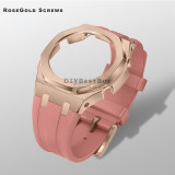 Casioak Mod Kit For GMAS2100 Modification Kit Metal Bezel Frame For G shock Watch Fluoro Rubber Strap Steel band Accessories