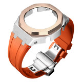 Casioak DIY Mod Kit Metal Case Frame Bezel Strap For Casio G shock GMAS2100 metal mod kit Rubber Strap Replacement Accessories