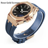 3rd Generation GA2100 GA2110 Gen3 Fluorine Rubber Watch Strap Metal Bezel Modification Case Kit for Casioak G-SHOCK With tools
