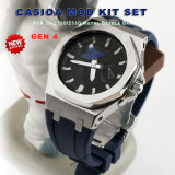 3rd Generation GA2100 GA2110 Gen3 Fluorine Rubber Watch Strap Metal Bezel Modification Case Kit for Casioak G-SHOCK With tools
