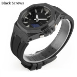 3rd Generation GA2100 GA2110 Gen3 Fluorine Rubber Watch Strap Metal Bezel Modification Case Kit for Casioak G-SHOCK With tools