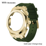 Casioak For Casio GA2100  GMAS2100 Gen4 Gen5 4th Generation Mod kit Set Refit Rubber strap Full Steel Metal Case Band GA-2100