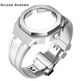 Casioak For Casio GA2100  GMAS2100 Gen4 Gen5 4th Generation Mod kit Set Refit Rubber strap Full Steel Metal Case Band GA-2100