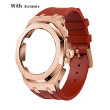 Casioak For Casio GA2100  GMAS2100 Gen4 Gen5 4th Generation Mod kit Set Refit Rubber strap Full Steel Metal Case Band GA-2100