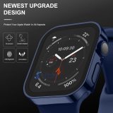 Waterproof Watch Case + Tempered Glass for apple watch serie 7 cover 40mm 44mm 41mm 45mm protector Straight Edge IWatch 6 SE 5 4