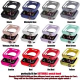 Soft Silicone Case for Apple Watch 7 45mm 6 SE 5 4 3 42MM 38MM Cover Protection Shell for iWatch series 7 6 5 40 44 41mm Bumper