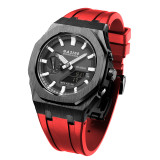 Casioak Mod Kit GM2100 Metal Bezel Case for G shock Modification Kit Rubber&Steel Set Watch Rubber Strap for GM2100 Metal Band