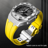 CasiOak Mod Kit GEN4 GA2100 Metal Bezel for Casio Modification 3rd 4rd Generation Rubber Watch Case Strap GA 2100/2110 Steel