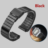 Stainless Steel Strap Bracelet For CASIO A158/A159 A168/A169/B650/AQ230/F9118mm Vintage Small Square Metal Wristband Accessories