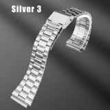 Stainless Steel Strap Bracelet For CASIO A158/A159 A168/A169/B650/AQ230/F9118mm Vintage Small Square Metal Wristband Accessories