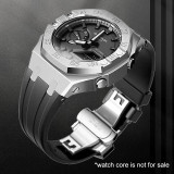 CasiOak Mod Kit GEN4 GA2100 Metal Bezel for Casio Modification 3rd 4rd Generation Rubber Watch Case Strap GA 2100/2110 Steel