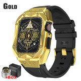 Luxury Modification Kit Mod Metal Frame Bezel For Apple Watch Band Case 7 6 5 4 3 44mm 45mm Watchband Strap for iWatch 7 6 5 Se