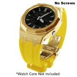 Modification kit Watch Steel  Strap Case WatchBand Bezel Rubber Strap for Casioak Mod Kit GA2110 Metal Band Case
