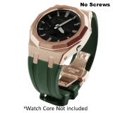 Modification kit Watch Steel  Strap Case WatchBand Bezel Rubber Strap for Casioak Mod Kit GA2110 Metal Band Case