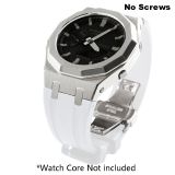 Modification kit Watch Steel  Strap Case WatchBand Bezel Rubber Strap for Casioak Mod Kit GA2110 Metal Band Case