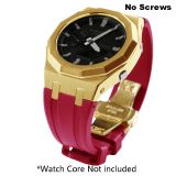 Modification kit Watch Steel  Strap Case WatchBand Bezel Rubber Strap for Casioak Mod Kit GA2110 Metal Band Case