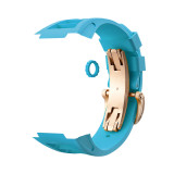 Modification Kit Replacement Accessories For Apple Watch Band 7 6 5 4 iWatch Series 44MM 45MM RM  Rubber Strap