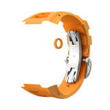 Modification Kit Replacement Accessories For Apple Watch Band 7 6 5 4 iWatch Series 44MM 45MM RM  Rubber Strap