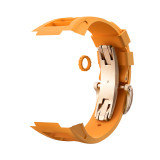 Modification Kit Replacement Accessories For Apple Watch Band 7 6 5 4 iWatch Series 44MM 45MM RM  Rubber Strap
